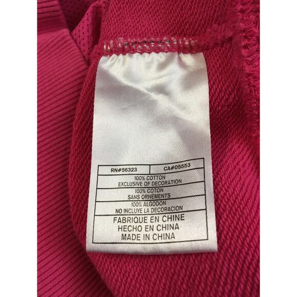 Nike Women’s Pink Medium Hoodie 08 On Back Kangaroo Pockets Long Sleeve Pullover - Picture 5 of 7